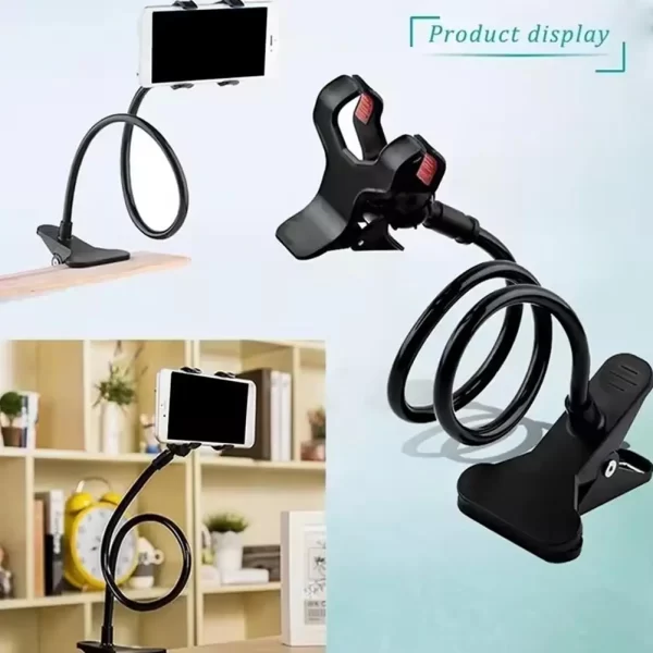 360 Universal Lazy Bracket Mobile Phone Holder Portable Flexible Bed Desktop Bracket Smartphones Table Clip Stand Base Support - Image 3