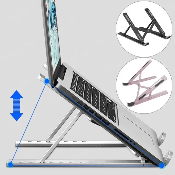 Portable Laptop Stand 7/10 Gears Foldable ABS Tablet for Macbook Apple Air Pro Lenovo Samsung Bracket Universal Pad PC Holder - Image 6