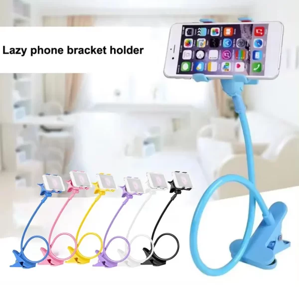 360 Universal Lazy Bracket Mobile Phone Holder Portable Flexible Bed Desktop Bracket Smartphones Table Clip Stand Base Support - Image 2